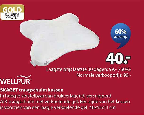SKAGET traagschuim kussen