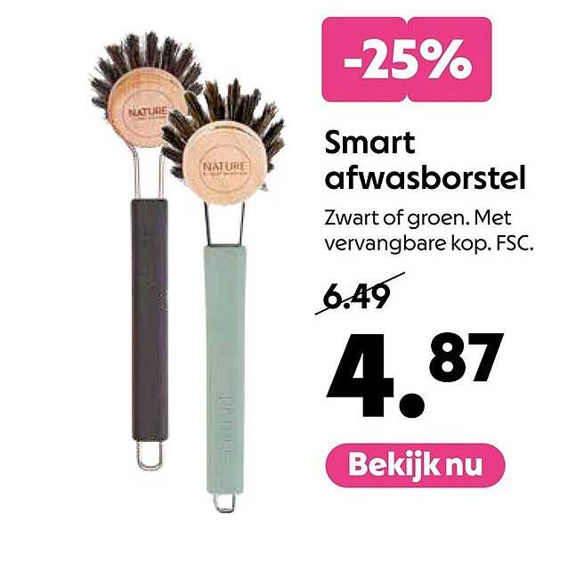Smart afwasborstel