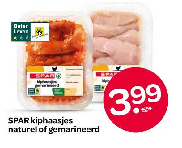 SPAR kiphaasjes naturel of gemarineerd