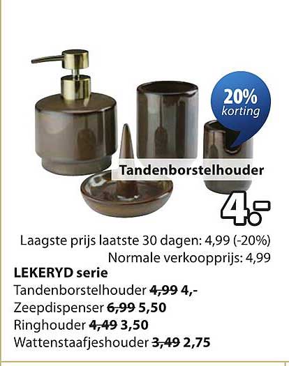 Tandenborstelhouder 20% korting