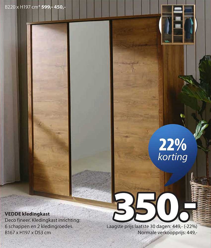 VEDDE kledingkast