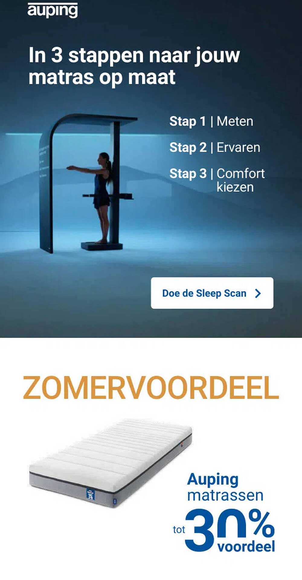 ZOMERVOORDEEL Auping matrassen tot 30% voordeel
