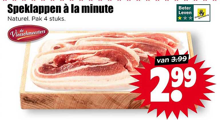 Speklappen à la minute