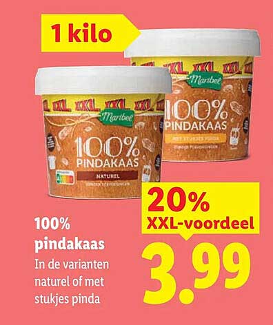 100% pindakaas