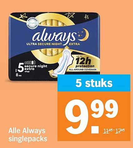 Alle Always singlepacks