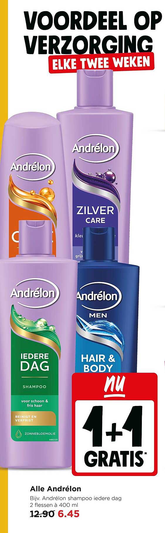 Alle Andrélon 1+1 gratis