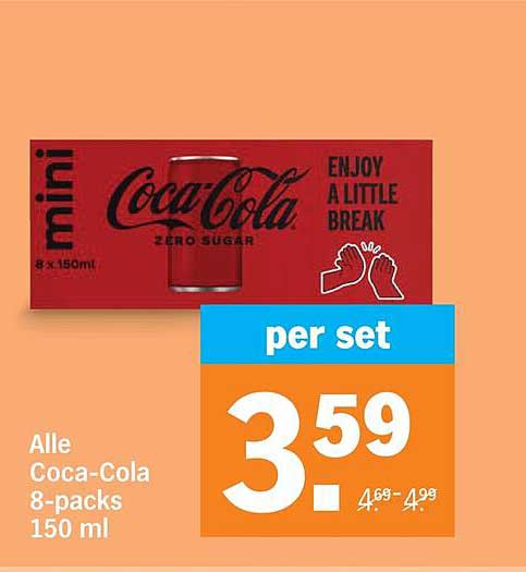 Alle Coca-Cola 8-packs 150 ml