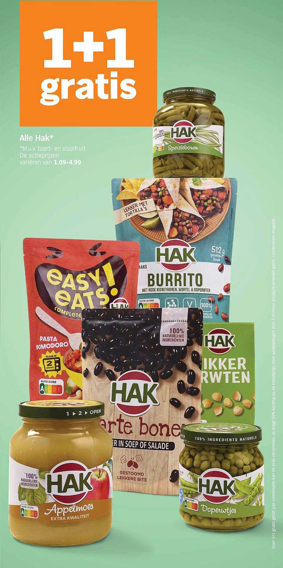 Alle Hak* 1+1 gratis
