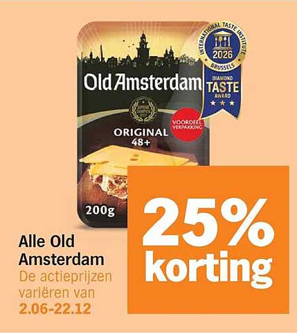 Alle Old Amsterdam 25% korting