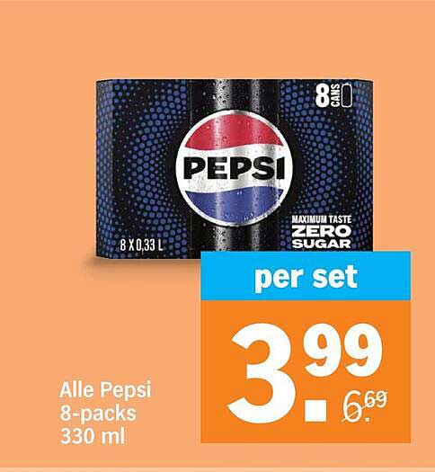Alle Pepsi 8-packs 330 ml