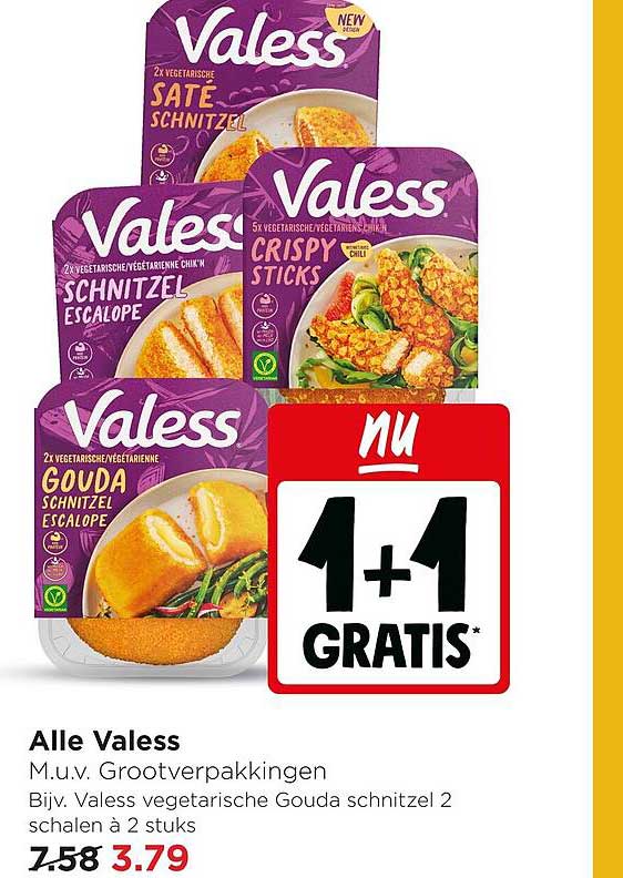 Alle Valess 1+1 gratis