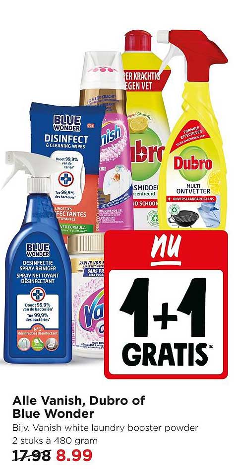 Alle Vanish, Dubro of Blue Wonder 1+1 GRATIS