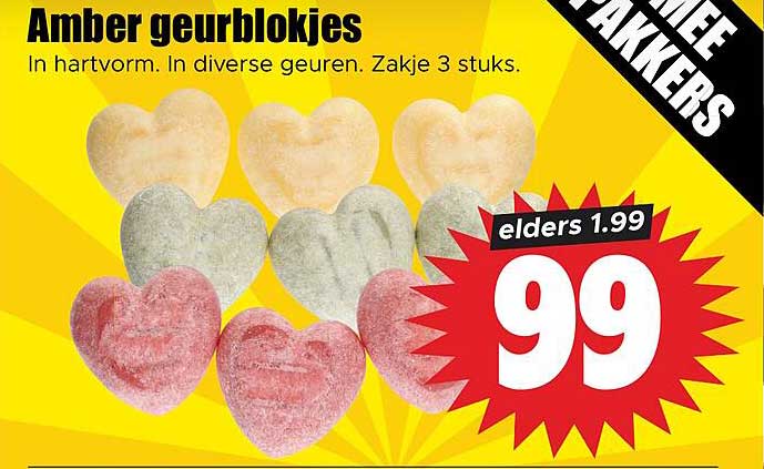 Amber gehartblokjes