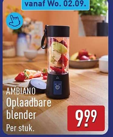 AMBIANO Oplaadbare blender Per stuk.