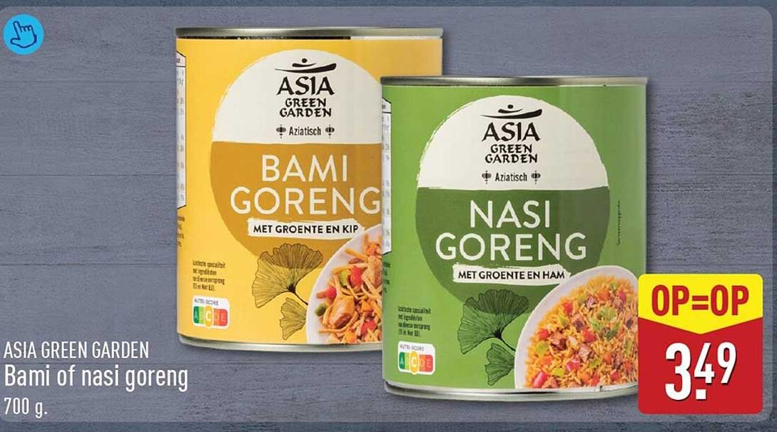 ASIA GREEN GARDEN Bami of nasi goreng 700 g. OP=OP