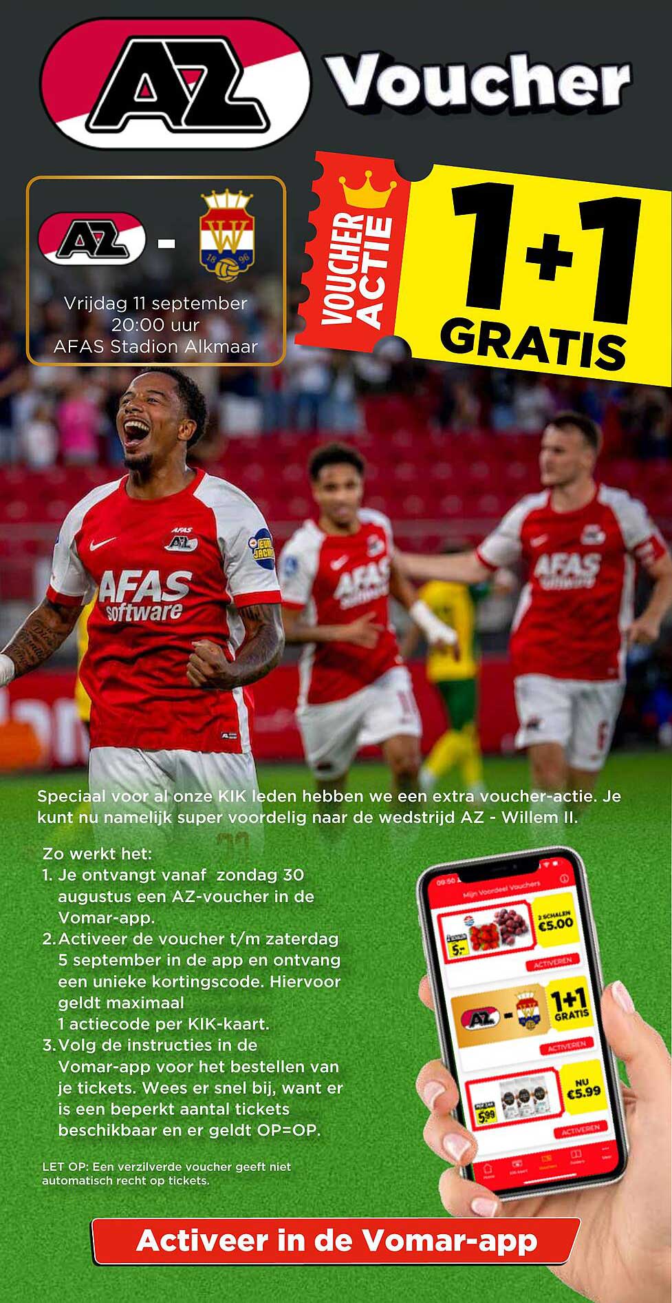 AZ Voucher 1+1 gratis