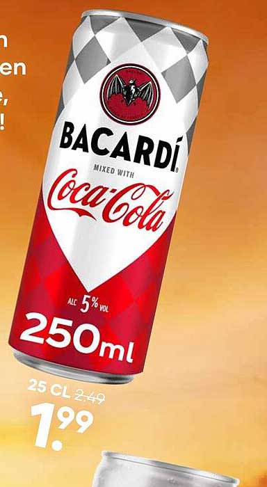 BACARDI Mixed with Coca-Cola 250ml