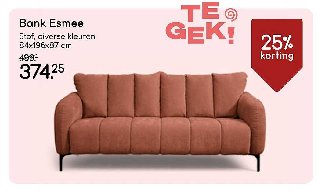 Bank Esmee 25% korting