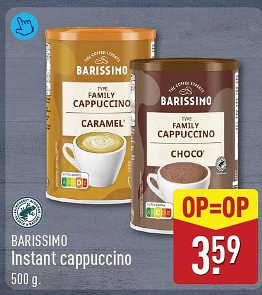 BARISSIMO Instant cappuccino 500 g. OP=OP