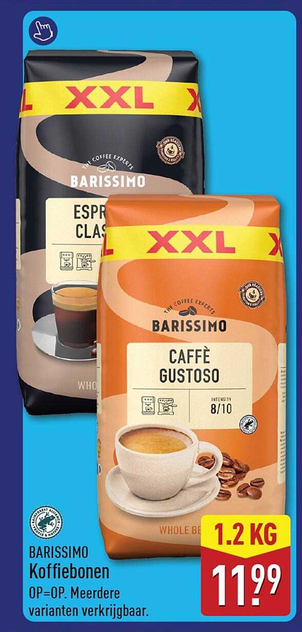 BARISSIMO Koffiebonen OP=OP. Meerdere varianten verkrijgbaar.