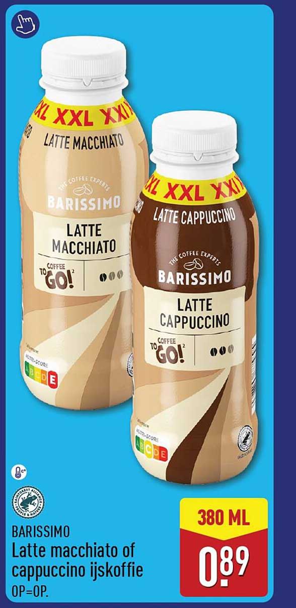 BARISSIMO Latte macchiato of cappuccino ijskoffie OP=OP.