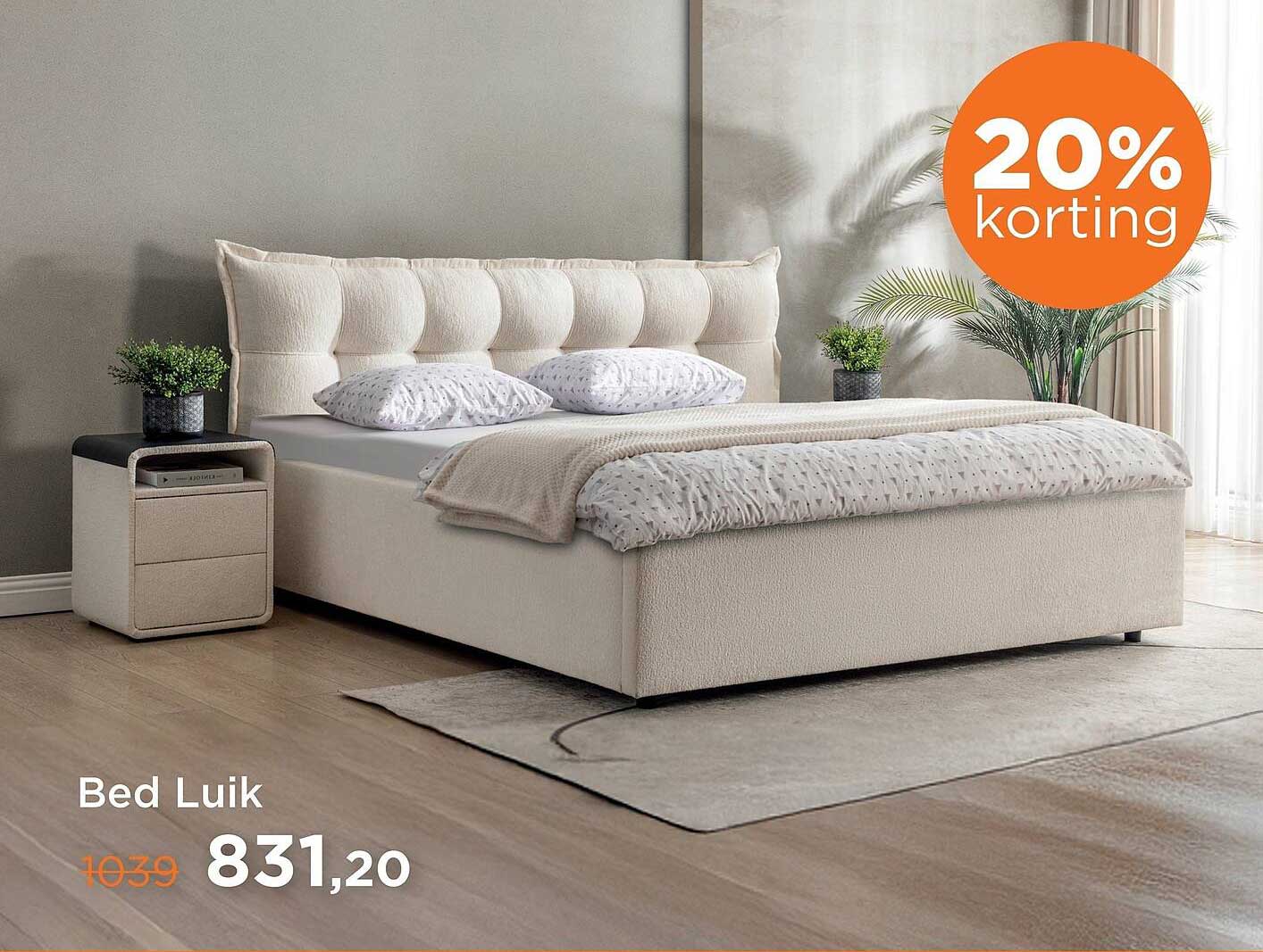 Bed Luik 20% korting