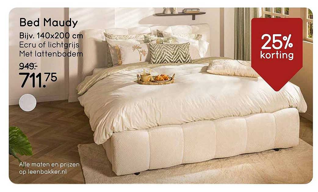 Bed Maudy 25% korting
