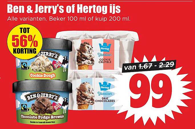 Ben & Jerry's of Hertog ijs