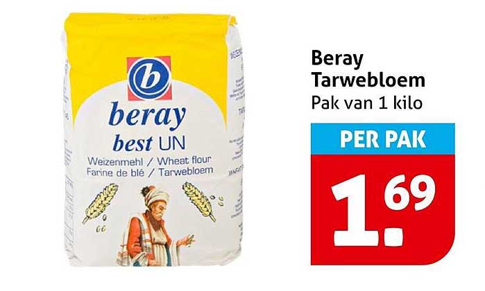Beray Tarwebloem Pak van 1 kilo PER PAK