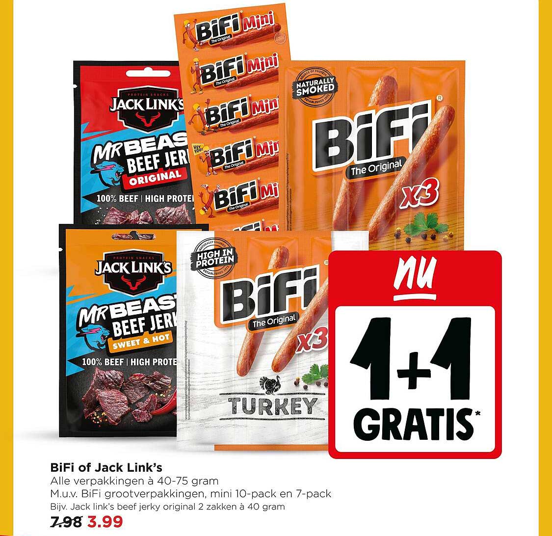 BiFi of Jack Link's 1+1 gratis