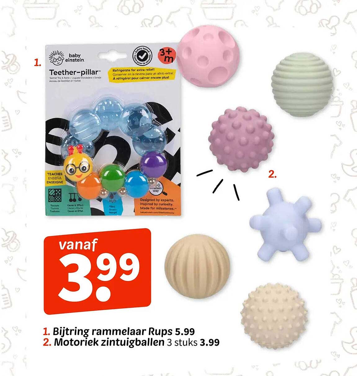 Bijtring rammelaar Rups