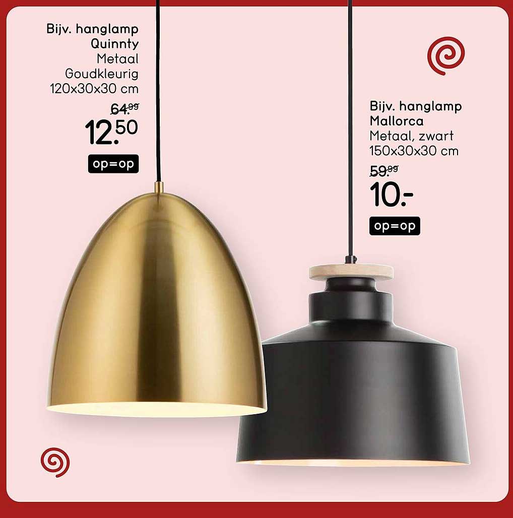 Bijv. hanglamp Quinny Metaal Goudkleurig 120x30x30 cm