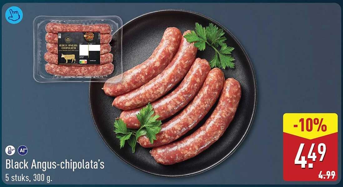 Black Angus-chipolata's