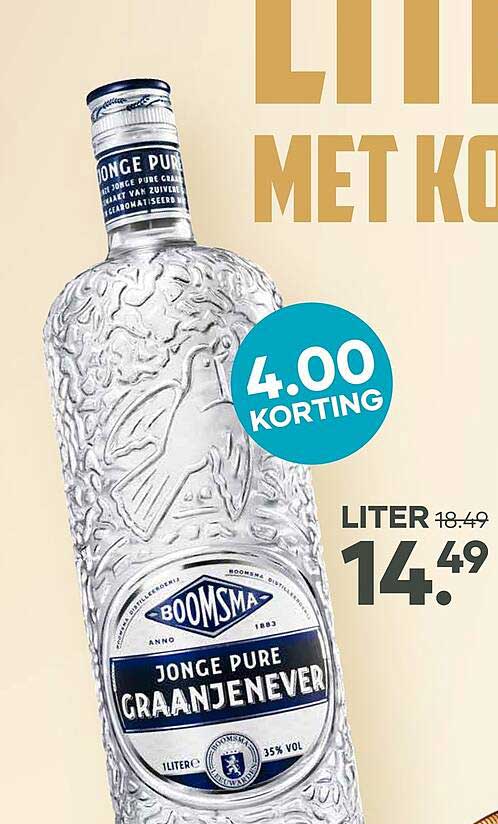 Boomsma jonge pure graanjenever