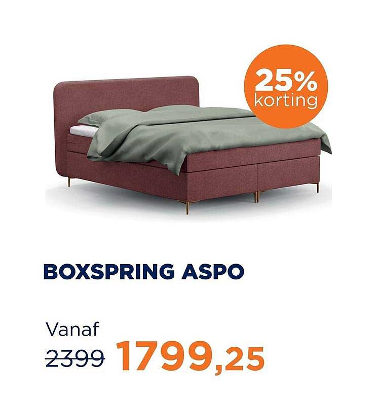 BOXSPRING ASPO 25% korting