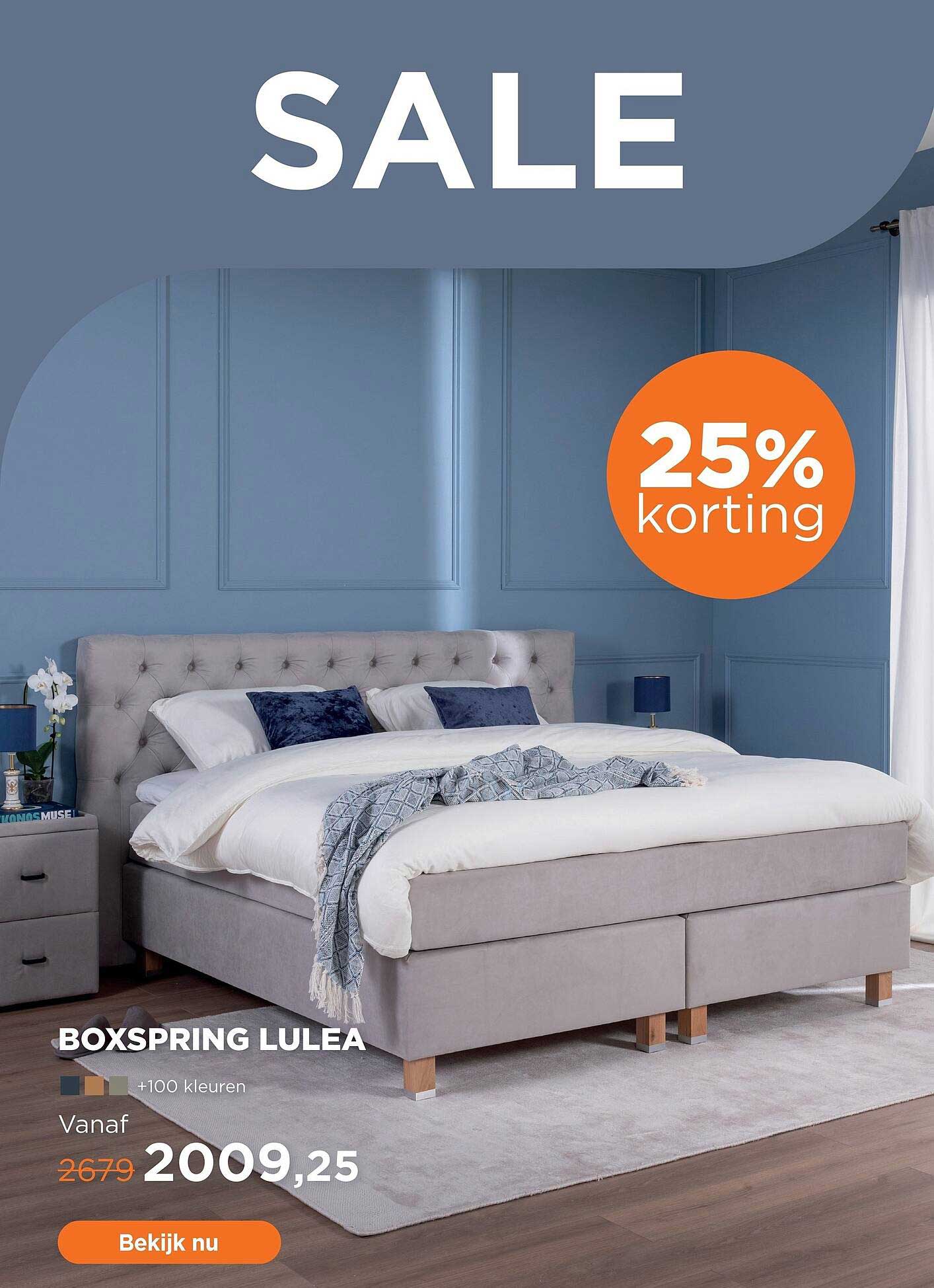 BOXSPRING LULEA 25% korting