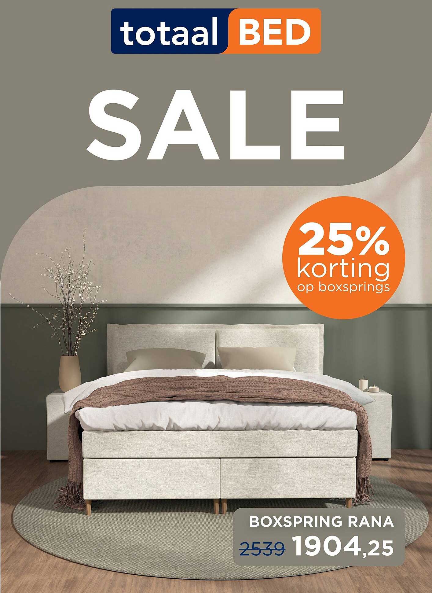 BOXSPRING RANA 25% korting op boxsprings