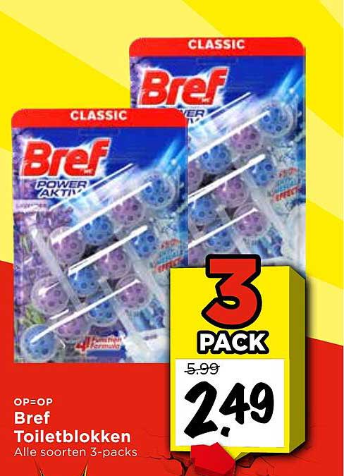 Bref Toiletblokken Alle soorten 3-packs