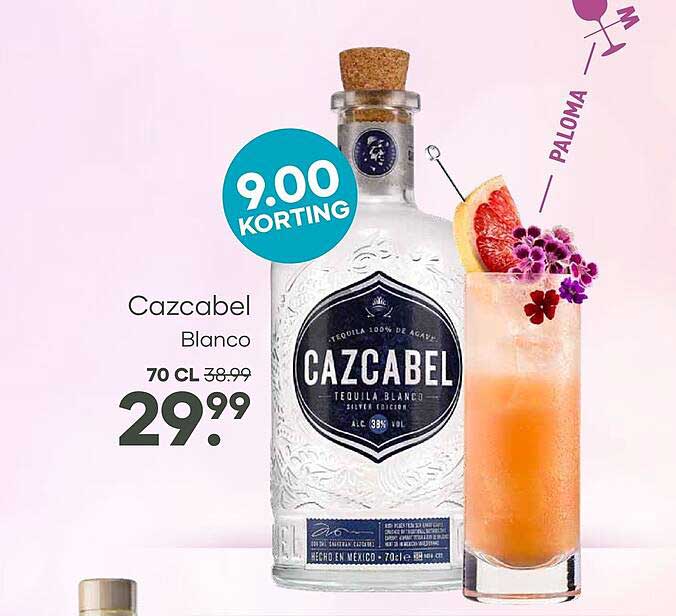Cazcabel Blanco 70 CL 9.00 KORTING