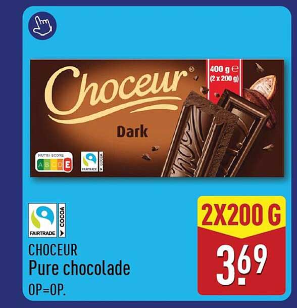 CHOCEUR Pure chocolade OP=OP.