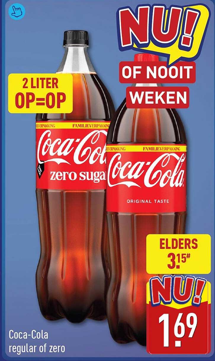 Coca-Cola regular of zero 2 liter op=op