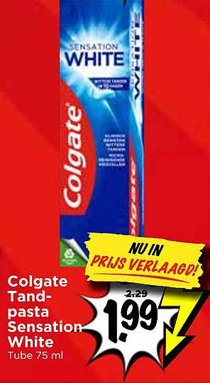 Colgate Tandpasta Sensation White Tube 75 ml NU IN PRIJS VERLAAGD!