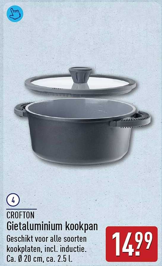 CROFTON Gietaluminium kookpan