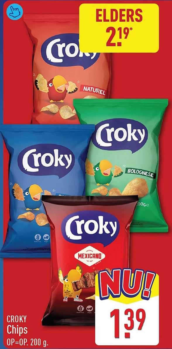CROKY Chips OP=OP. 200 g.