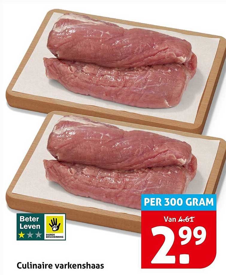 Culinaire varkenshaas