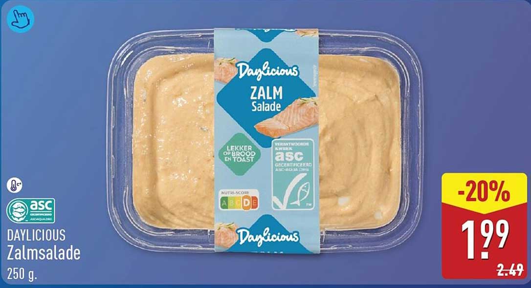 DAYLICIOUS Zalmsalade 250 g -20%