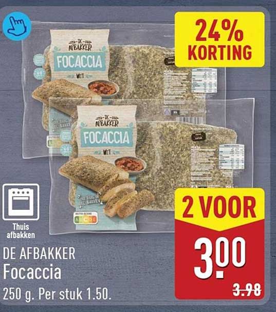 DE AFBAKKER Focaccia
