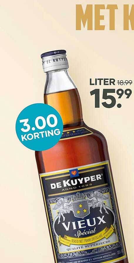 DE KUYPER VIEUX Special 3.00 KORTING