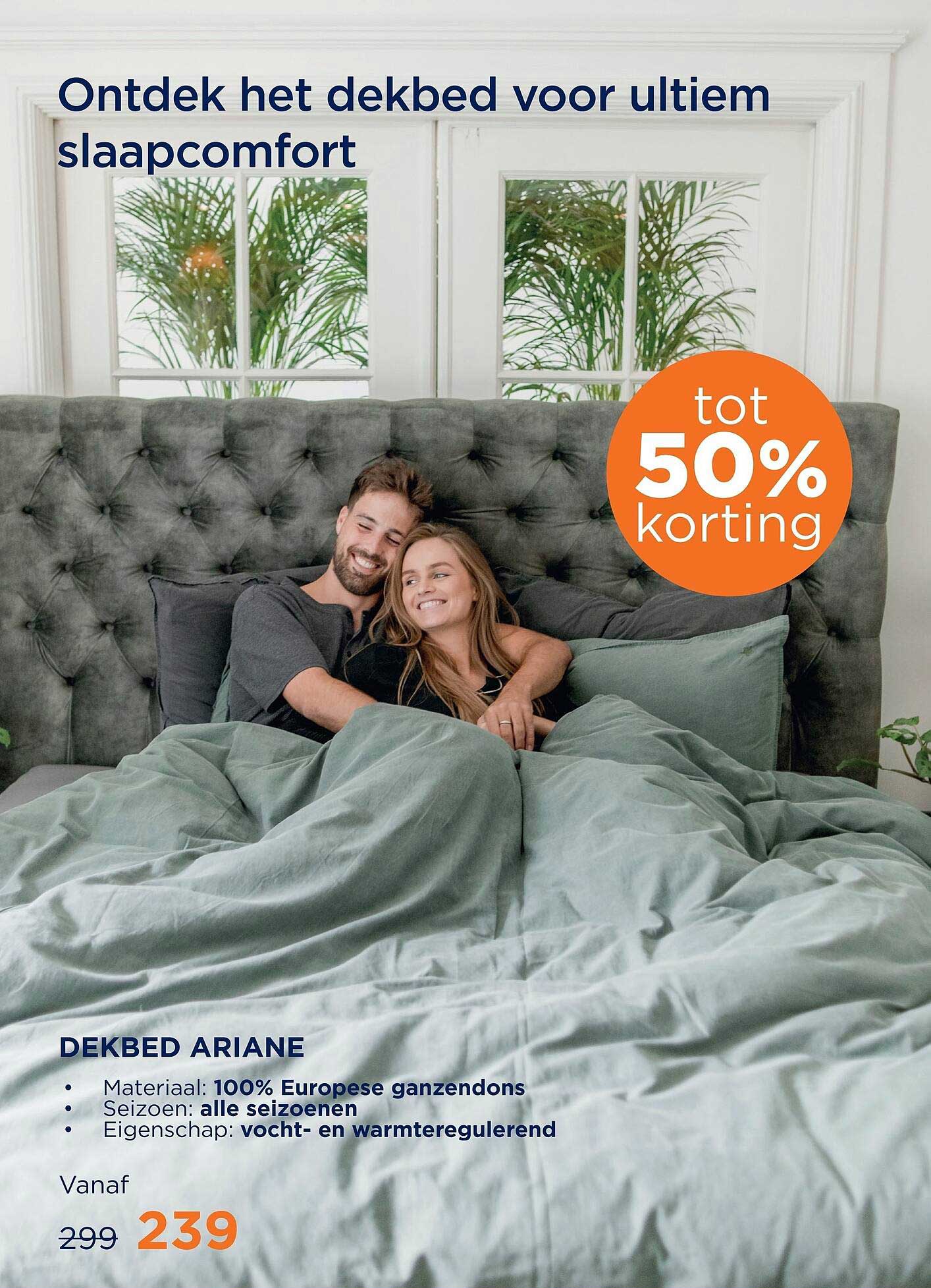 Dekbed Ariane tot 50% korting