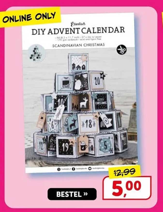 DIY advent calendar Scandinavian Christmas